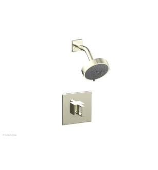 Phylrich 290-23/15B Mix Ring Handle Pressure Balance Shower Set in Brushed Nickel