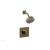 Phylrich 290-23/047 Mix Ring Handle Pressure Balance Shower Set in Brass/Antique Brass