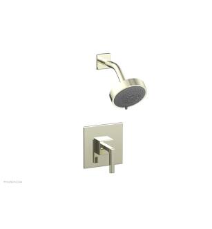 Phylrich 290-22/15B Mix Lever Handle Pressure Balance Shower Set in Brushed Nickel