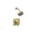 Phylrich 290-22/24B Mix Lever Handle Pressure Balance Shower Set in Gold