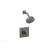 Phylrich 290-21/15A Mix Blade Handle Pressure Balance Shower Set in Pewter