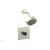 Phylrich 230S-23/15B Basic II Marble Handle Pressure Balance Shower Set in Brushed Nickel