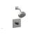 Phylrich 230S-23/26D Basic II Marble Handle Pressure Balance Shower Set in Satin Chrome