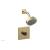 Phylrich 230S-23/004 Basic II Marble Handle Pressure Balance Shower Set in Satin Brass