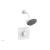 Phylrich 230S-22/050 Basic II Smooth Handle Pressure Balance Shower Set in White