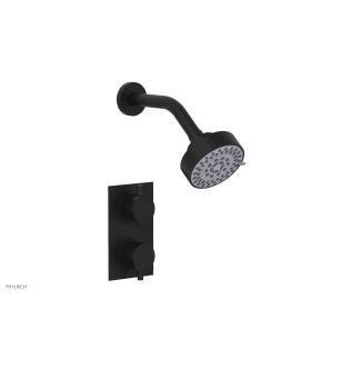 Phylrich 230-30/040 Basic II Lever Handle Thermostatic Shower Set with Volume Control in Black