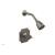 Phylrich 163-21/15A Couronne Cross Handle Pressure Balance Shower Set in Pewter