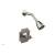 Phylrich 163-21/014 Couronne Cross Handle Pressure Balance Shower Set in Polished Nickel
