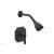 Phylrich 162-22/10B Marvelle Lever Handle Pressure Balance Shower Set in Distressed Bronze/Oil Rubbed Bronze