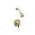 Phylrich 161-23/24B Henri Marble Lever Handle Pressure Balance Shower Set in Gold