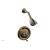 Phylrich DPB3102/047 Revere & Savannah Curved Handle Pressure Balance Shower Set in Brass/Antique Brass