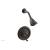 Phylrich DPB3102/10B Revere & Savannah Curved Handle Pressure Balance Shower Set in Distressed Bronze/Oil Rubbed Bronze