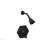 Phylrich PB3170/040 Lee Verre & La Crosse Lever Handle Pressure Balance Shower Set in Black