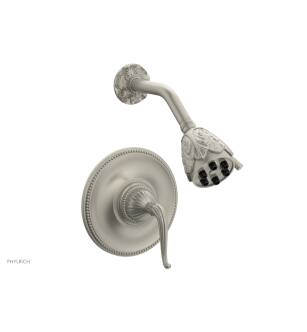 Phylrich PB3141/15B Georgian & Barcelona Lever Handle Pressure Balance Shower Set in Brushed Nickel