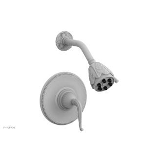 Phylrich PB3141/050 Georgian & Barcelona Lever Handle Pressure Balance Shower Set in White