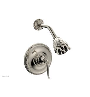 Phylrich PB3141/014 Georgian & Barcelona Lever Handle Pressure Balance Shower Set in Polished Nickel