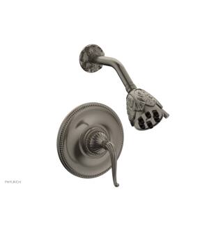 Phylrich PB3141/15A Georgian & Barcelona Lever Handle Pressure Balance Shower Set in Pewter