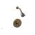 Phylrich DPB3134/047 Basic Tubular Cross Handle Pressure Balance Shower Set in Brass/Antique Brass