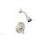 Phylrich DPB3206/15B 3Ring Curved Handle Pressure Balance Shower Set in Brushed Nickel