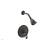 Phylrich DPB3206/10B 3Ring Curved Handle Pressure Balance Shower Set in Distressed Bronze/Oil Rubbed Bronze