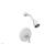 Phylrich DPB3206/050 3Ring Curved Handle Pressure Balance Shower Set in White