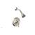 Phylrich DPB3206/014 3Ring Curved Handle Pressure Balance Shower Set in Polished Nickel