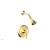 Phylrich DPB3206/024 3Ring Curved Handle Pressure Balance Shower Set in Satin Gold