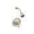 Phylrich DPB3205/15B 3Ring Straight Handle Pressure Balance Shower Set in Brushed Nickel