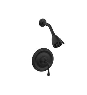 Phylrich DPB3205/040 3Ring Straight Handle Pressure Balance Shower Set in Black