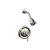 Phylrich DPB3205/014 3Ring Straight Handle Pressure Balance Shower Set in Polished Nickel