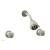 Phylrich K3361/15B Georgian & Barcelona Two Round Handle Shower Set in Brushed Nickel