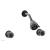 Phylrich K3361/10B Georgian & Barcelona Two Round Handle Shower Set in Distressed Bronze/Oil Rubbed Bronze