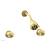 Phylrich K3361/24B Georgian & Barcelona Two Round Handle Shower Set in Gold