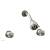 Phylrich K3361/014 Georgian & Barcelona Two Round Handle Shower Set in Polished Nickel