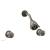 Phylrich K3361/15A Georgian & Barcelona Two Round Handle Shower Set in Pewter