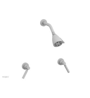 Phylrich D3130/050 Basic Two Lever Handle Shower Set in White