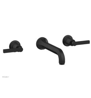Phylrich 501-57/040 Hex Modern 8 1/4" Two Lever Handle Widespread/Wall Mount Roman Tub Faucet in Black