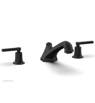 Phylrich 501-41/040 Hex Modern 9 1/2" Two Lever Handle Widespread/Deck Mounted Roman Tub Faucet in Black
