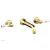 Phylrich 500-58/024 Hex Traditional 8 1/4" Two Marble Lever Handle Widespread/Wall Mount Roman Tub Faucet in Satin Gold