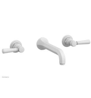 Phylrich 500-57/050 Hex Traditional 8 1/4" Two Lever Handle Widespread/Wall Mount Roman Tub Faucet in White