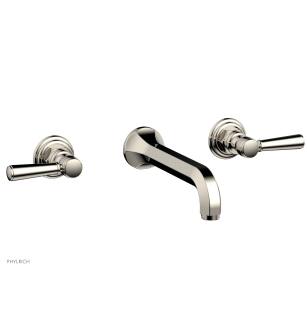 Phylrich 500-57/014 Hex Traditional 8 1/4" Two Lever Handle Widespread/Wall Mount Roman Tub Faucet in Polished Nickel