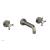 Phylrich 500-56/15A Hex Traditional 8 1/4" Two Cross Handle Widespread/Wall Mount Roman Tub Faucet in Pewter