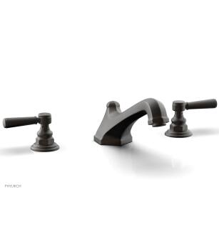 Phylrich 500-41/10B Hex Traditional 11 1/8" Two Lever Handle Widespread/Deck Mounted Roman Tub Faucet in Distressed Bronze/Oil Rubbed Bronze added