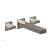 Phylrich 291-56/014 Stria 8 3/4" Two Blade Handle Widespread/Wall Mount Roman Tub Faucet in Polished Nickel