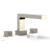 Phylrich 291-43/014 Stria 10 1/4" Two Cube Handle Widespread/Deck Mounted Roman Tub Faucet in Polished Nickel