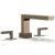 Phylrich 291-41/047 Stria 10 1/4" Two Lever Handle Widespread/Deck Mounted Roman Tub Faucet in Brass/Antique Brass