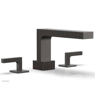 Phylrich 291-41/10B Stria 10 1/4" Two Lever Handle Widespread/Deck Mounted Roman Tub Faucet in Distressed Bronze/Oil Rubbed Bronze