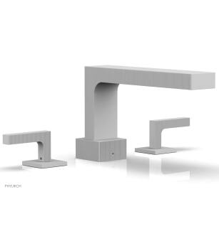 Phylrich 291-41/050 Stria 10 1/4" Two Lever Handle Widespread/Deck Mounted Roman Tub Faucet in White