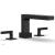 Phylrich 291-41/040 Stria 10 1/4" Two Lever Handle Widespread/Deck Mounted Roman Tub Faucet in Black