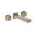 Phylrich 290-59/047 Mix 8 3/4" Two Cube Handle Widespread/Wall Mount Roman Tub Faucet in Brass/Antique Brass